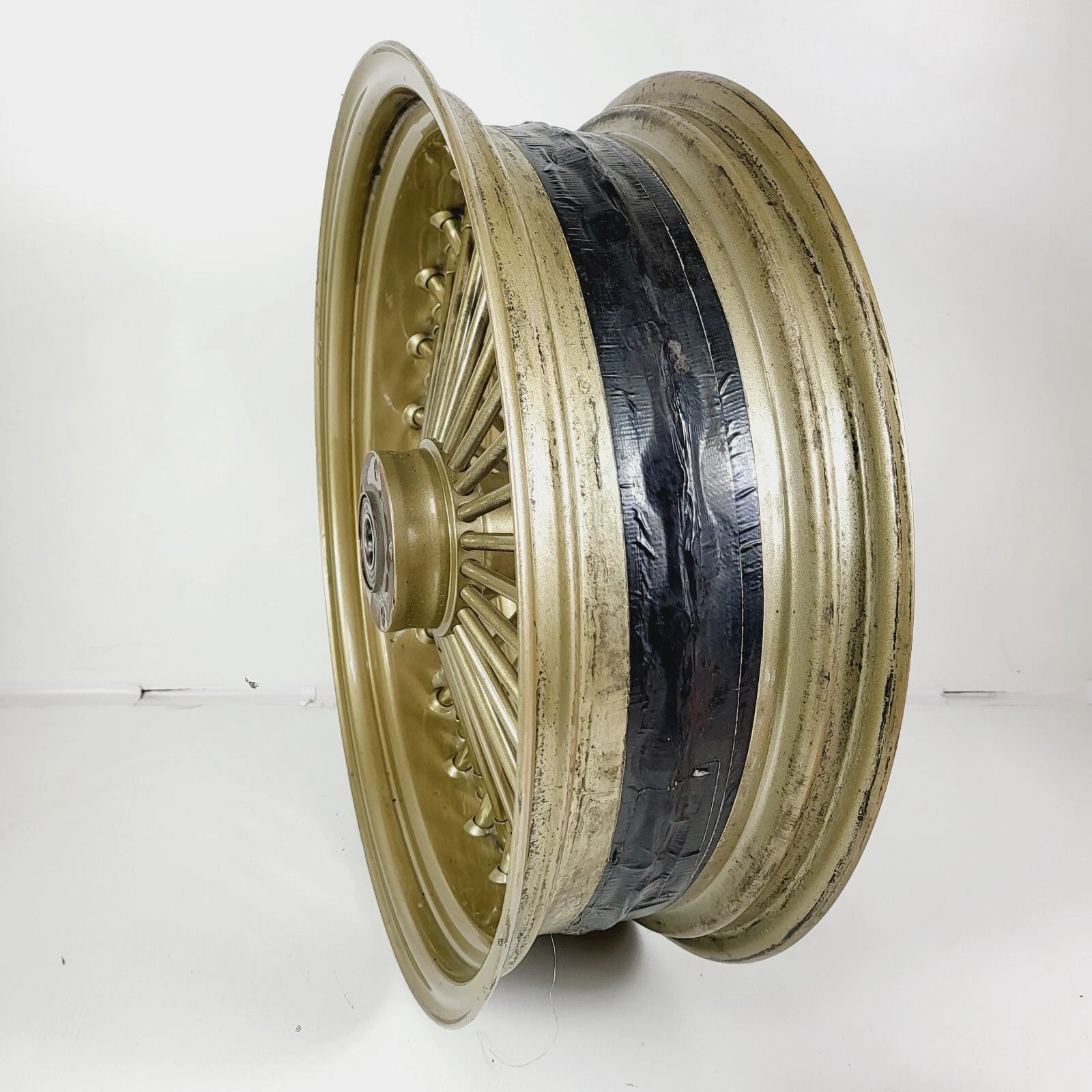 18" x 5.5" Fat King Daddy Gold Spoke Rear Wheel Rim for Harley Custom