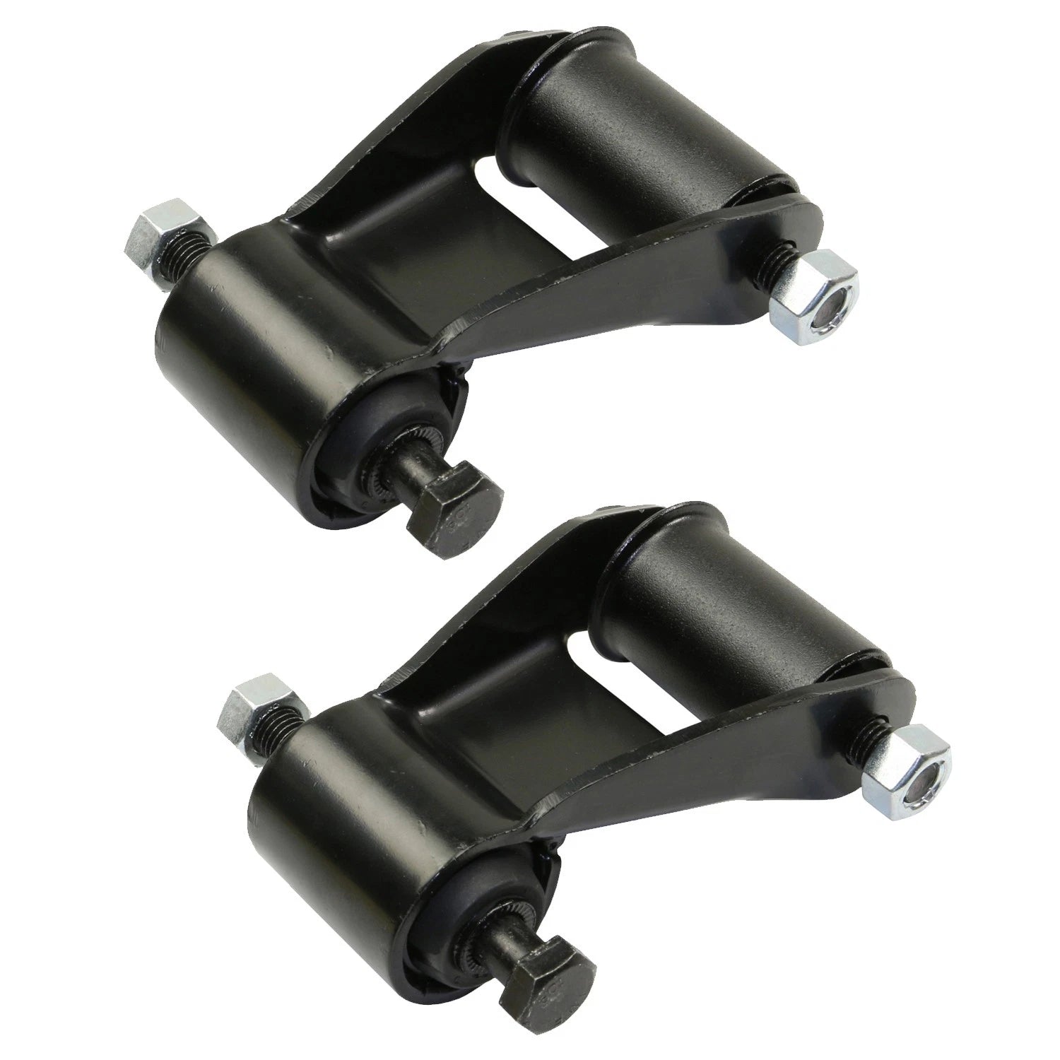 Set of 2 Rear Leaf Spring Shackles for Chevrolet Express / GMC Savana