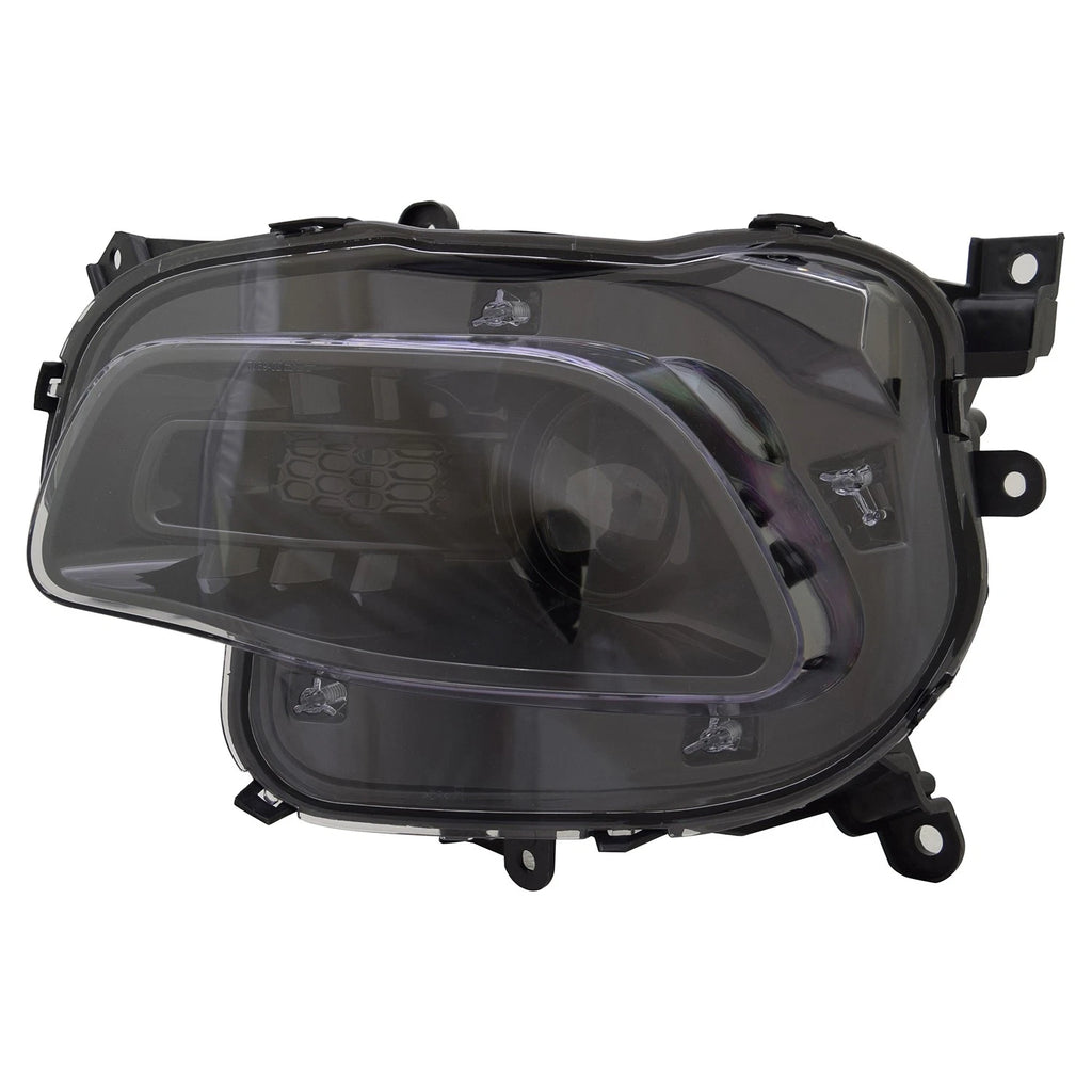 Replacement Black Driver Halogen Headlight Assembly for 2016-18 Jeep Cherokee