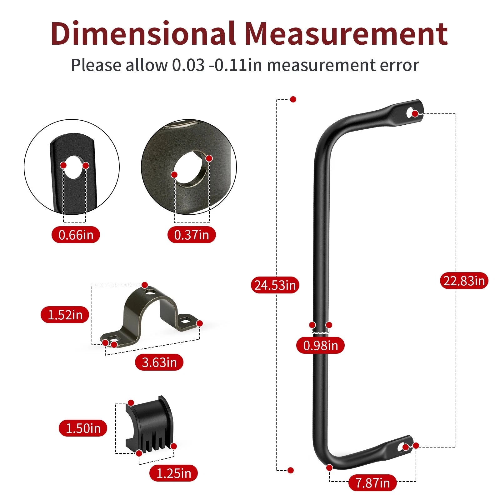 Rear Sway Bar w/ Bushings for Polaris Sportsman 850 550 (2011–2023)