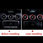 Aluminum Air Vent Outlet Cover Ring Trim / 5PCS / for Mercedes A/B/GLA/CLA Class