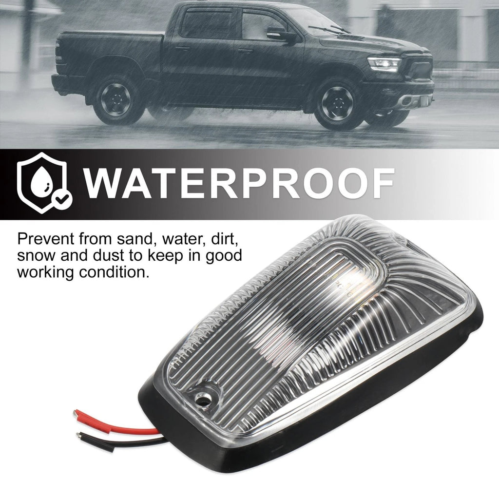 5pcs Clear Yellow Cab Marker Light Cover for Chevrolet K2500 (1998–2000)