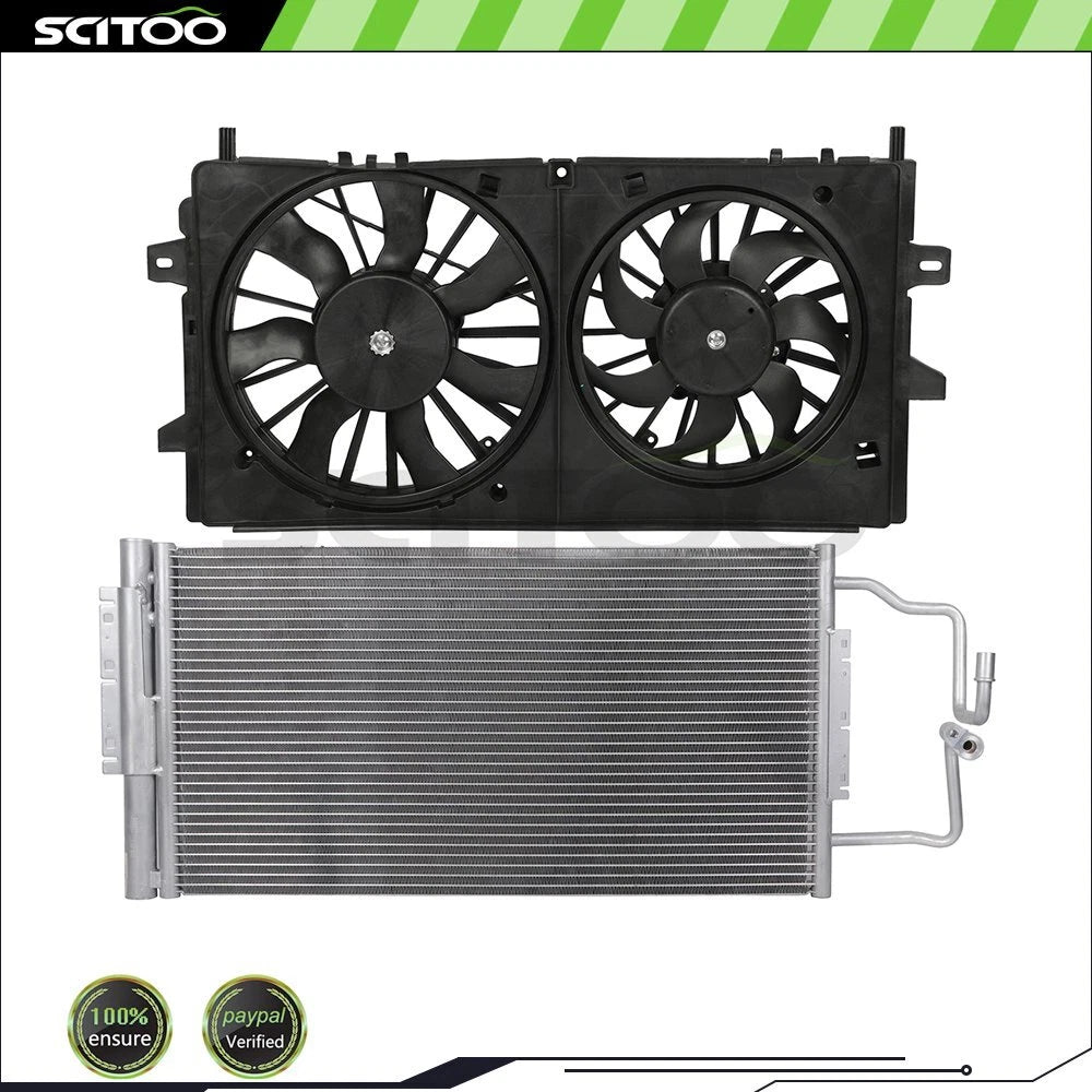 AC Condenser and Cooling Fan Kit for Pontiac Grand Prix (2005–2008)