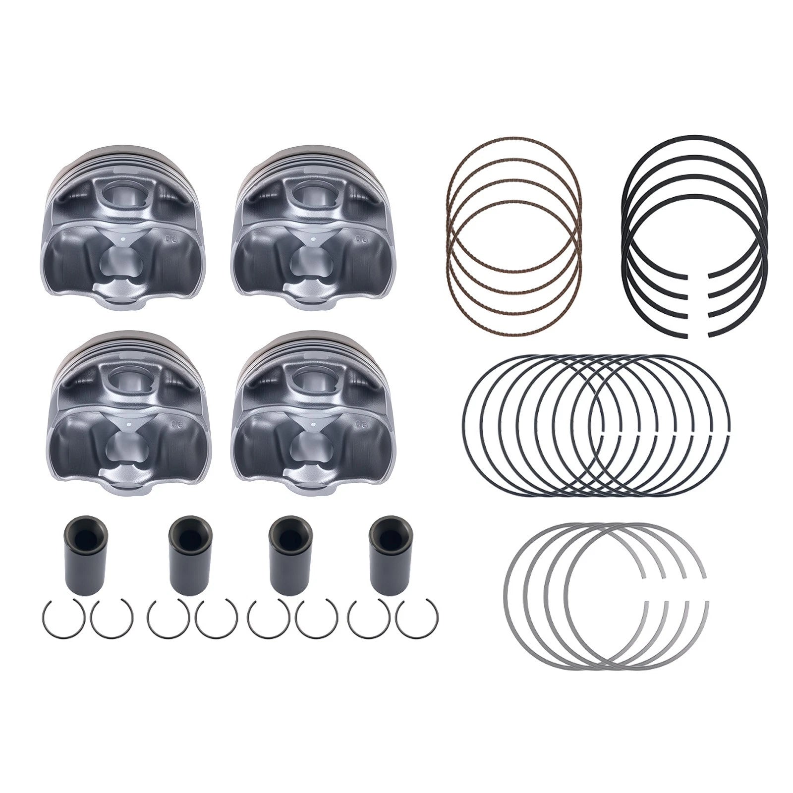 4X Pistons & Rings for Jeep Grand Cherokee 2.0T (2018–2023) 5048324AA 5048325AA