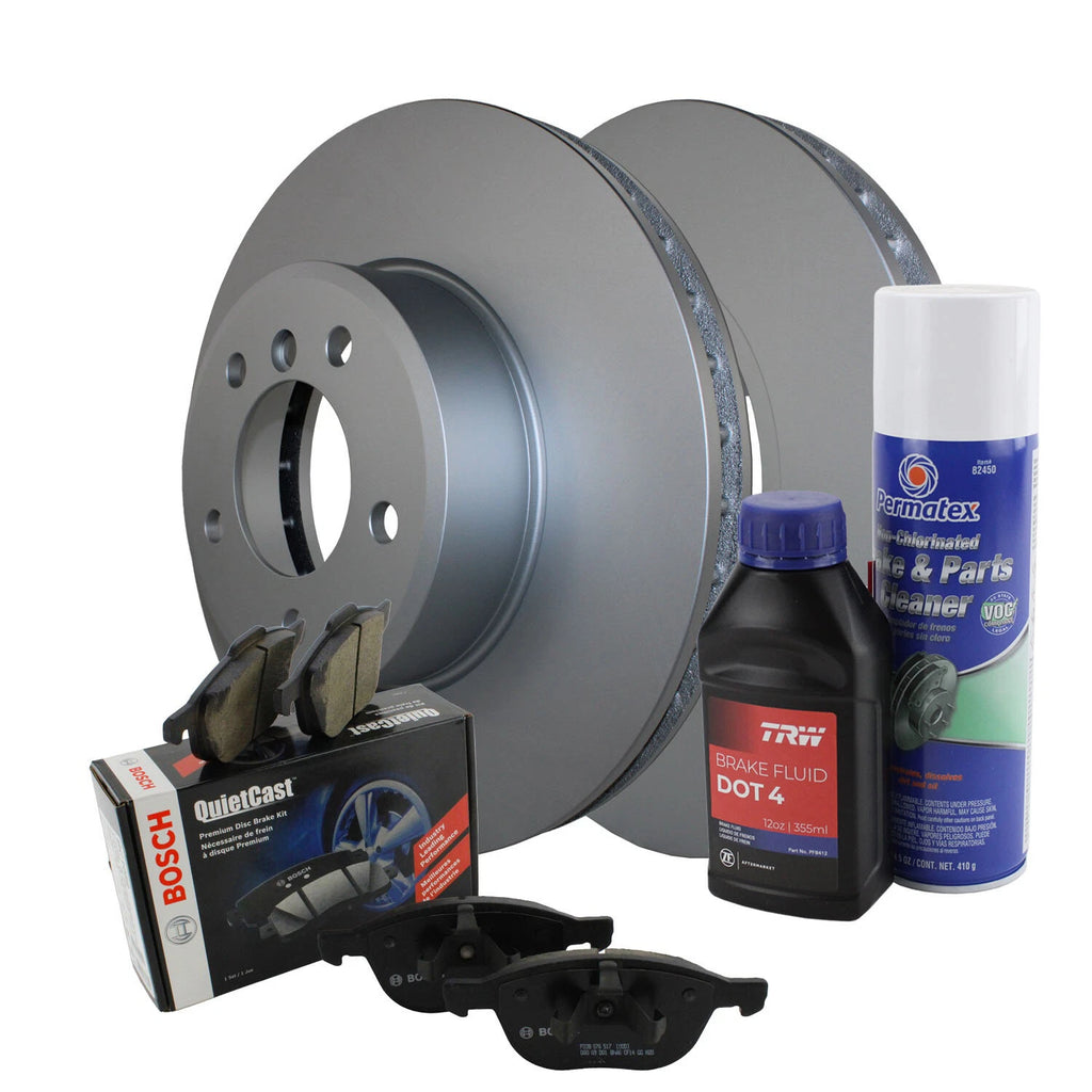 Front Brake Kit 324mm Rotors & Semi-Metallic Pads for BMW E60 E61 (2005–2010)