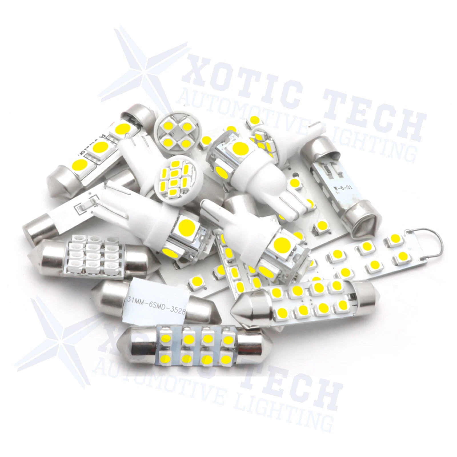 8-Light White LED Interior Light Package for Honda Civic (2006-2012)