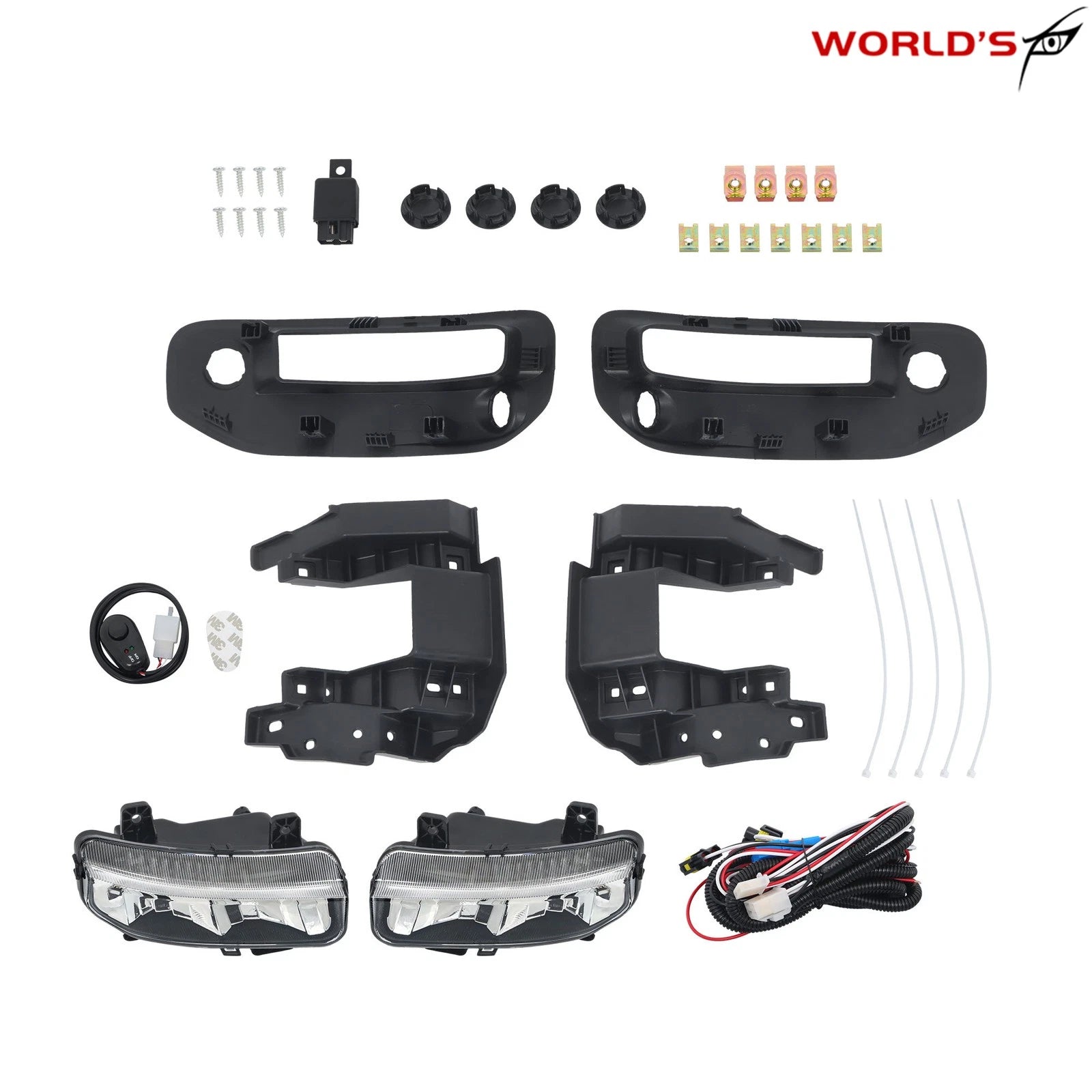 Pair LED Front Bumper Fog Lights for Ram 1500 (2019–2023)