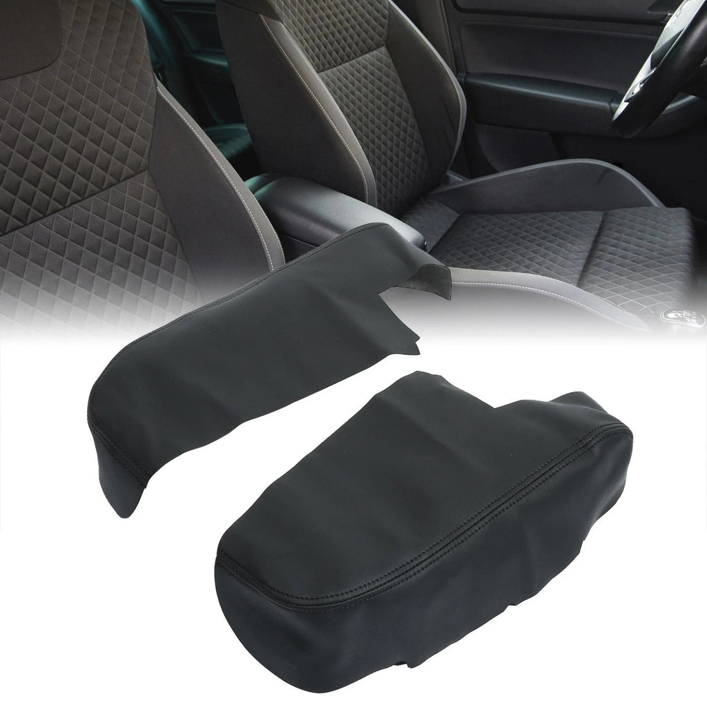 1 Pair Front Door Armrest Cover Pad for Honda Ridgeline (2006–2014) Black
