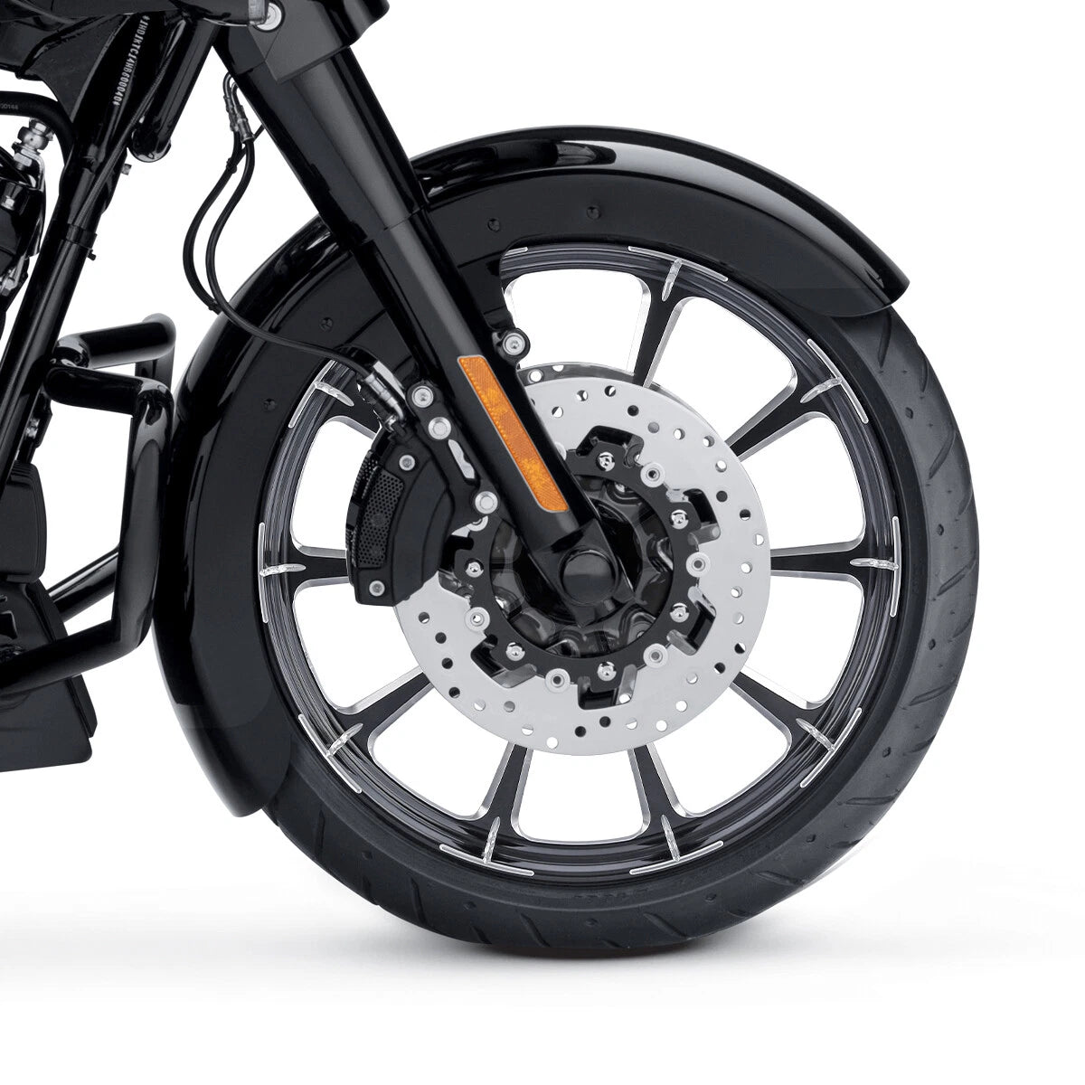 26" Front Wheel Rim Single Disc Painted Fender for Harley Street Glide (2008–2025)