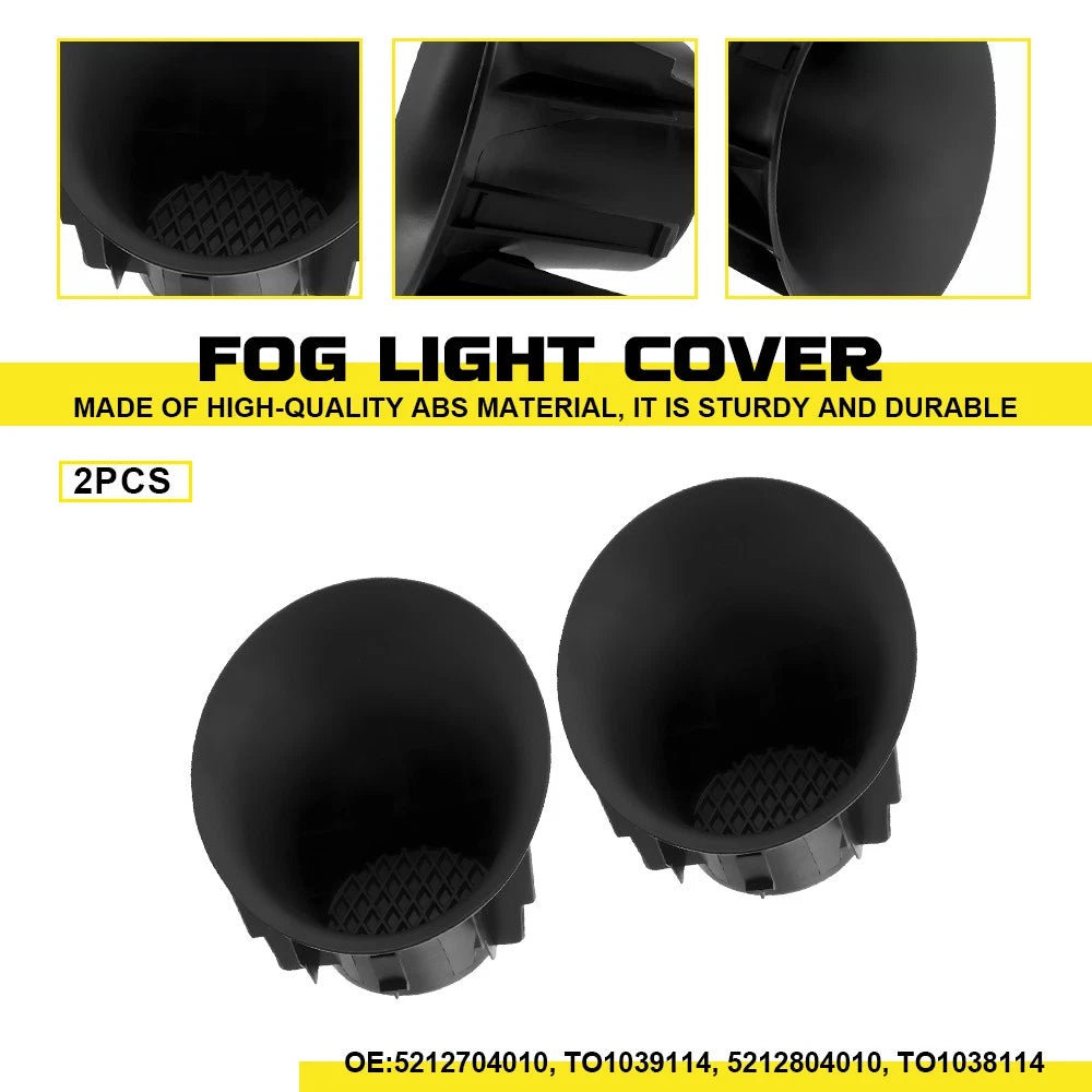Set of 2 Front Fog Light Covers for Toyota Tacoma (2005–2011)