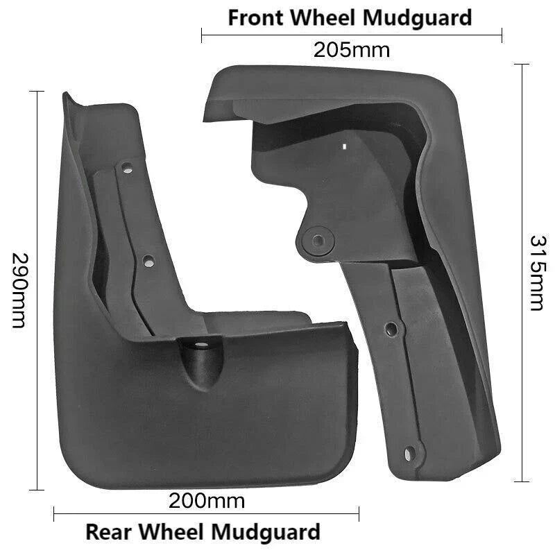 Mud Flap Splash Guard Fender Set for Mitsubishi Outlander Sport (2020–2024)