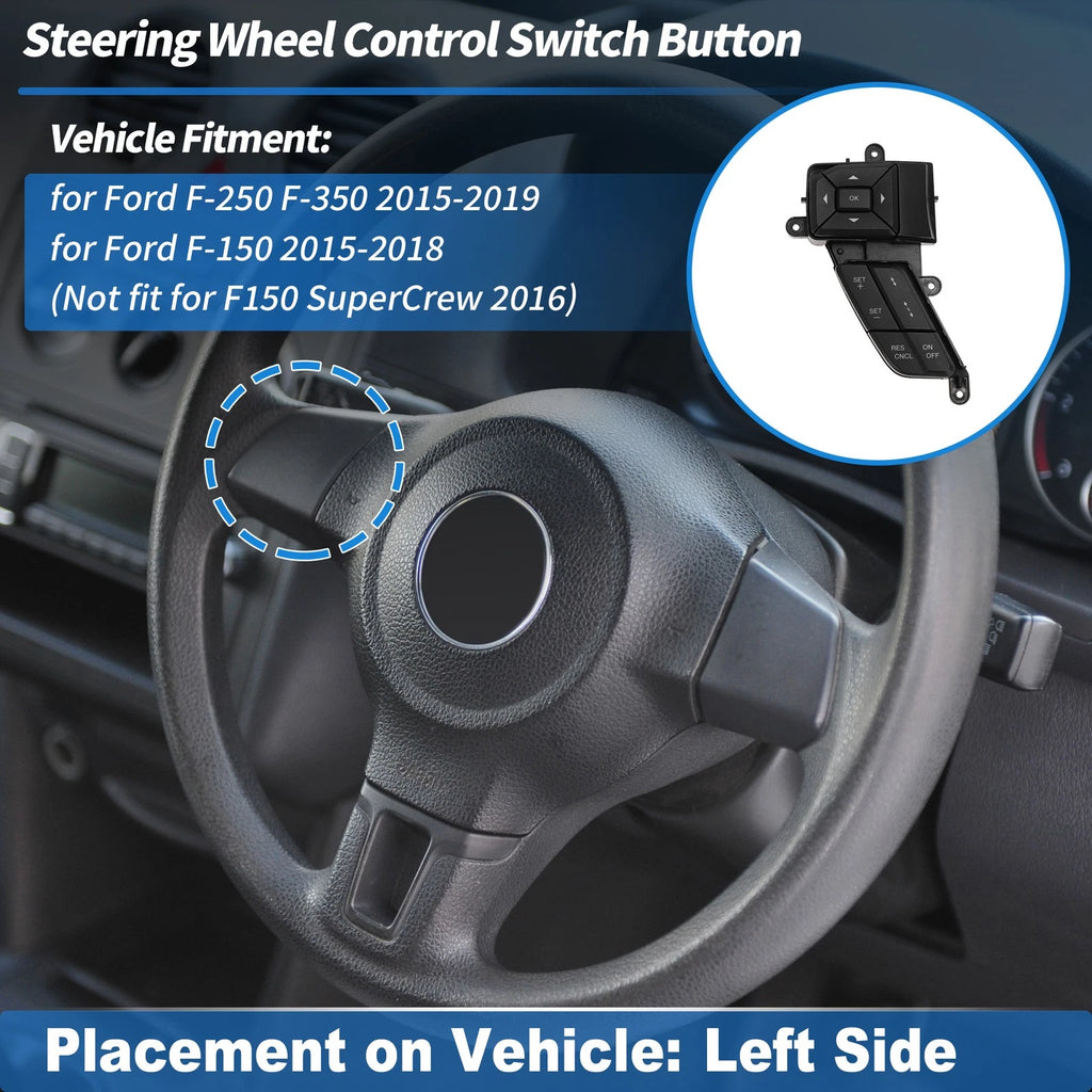 Cruise Control Rocker Switch Button for Ford F-250 F-350 (2015–2019)