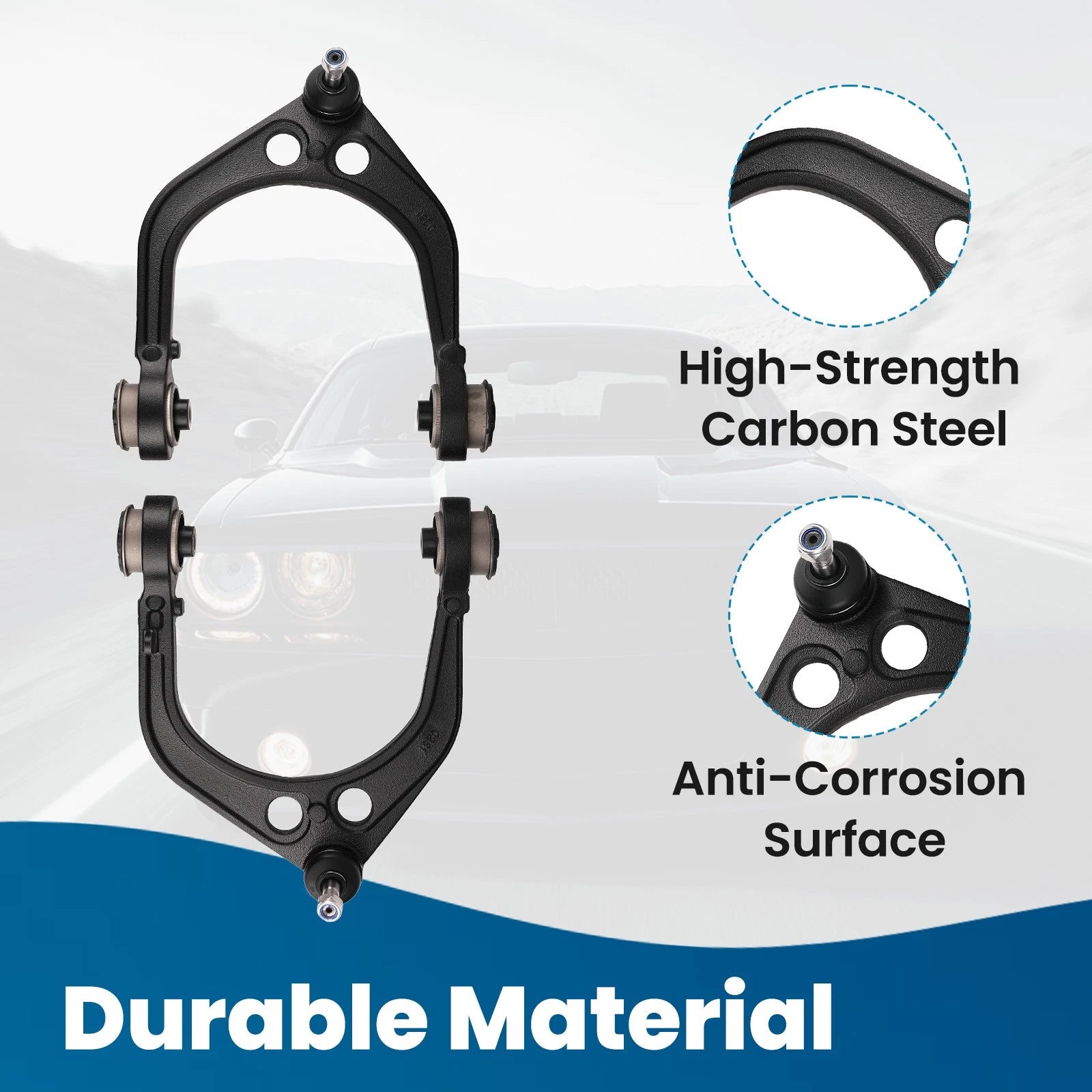 12pc Front Upper Control Arm for Chrysler 300, Charger, Challenger (2005–2010)