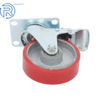 Set of 4 Heavy Duty Polyurethane Casters 4 Inch