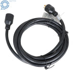 30 Amp Generator Cord and Power Inlet Box Combo Kit 15FT Waterproof