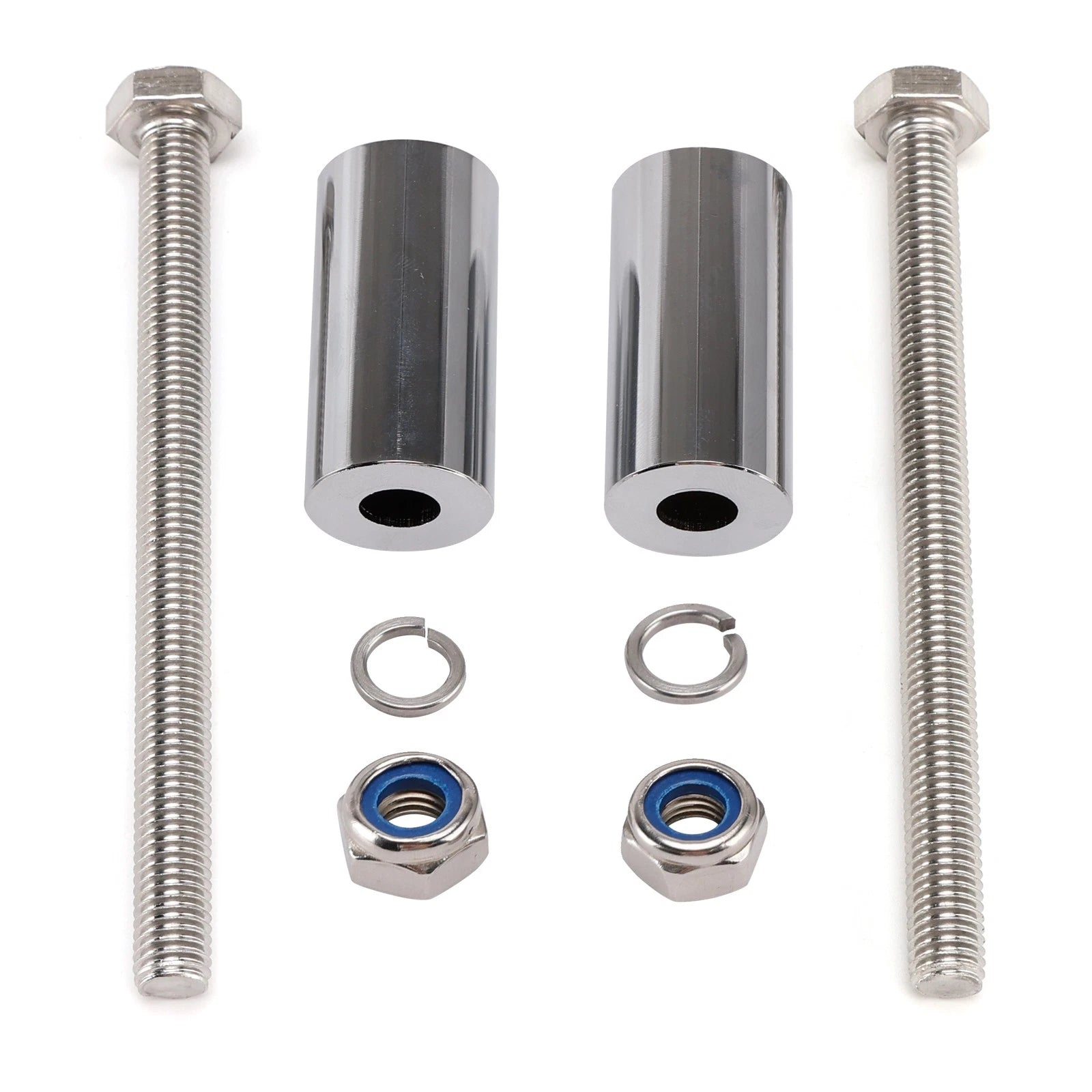 2" Silver Handlebar Risers for Kawasaki Vulcan Nomad 1600 VN1600 (2002–2009)