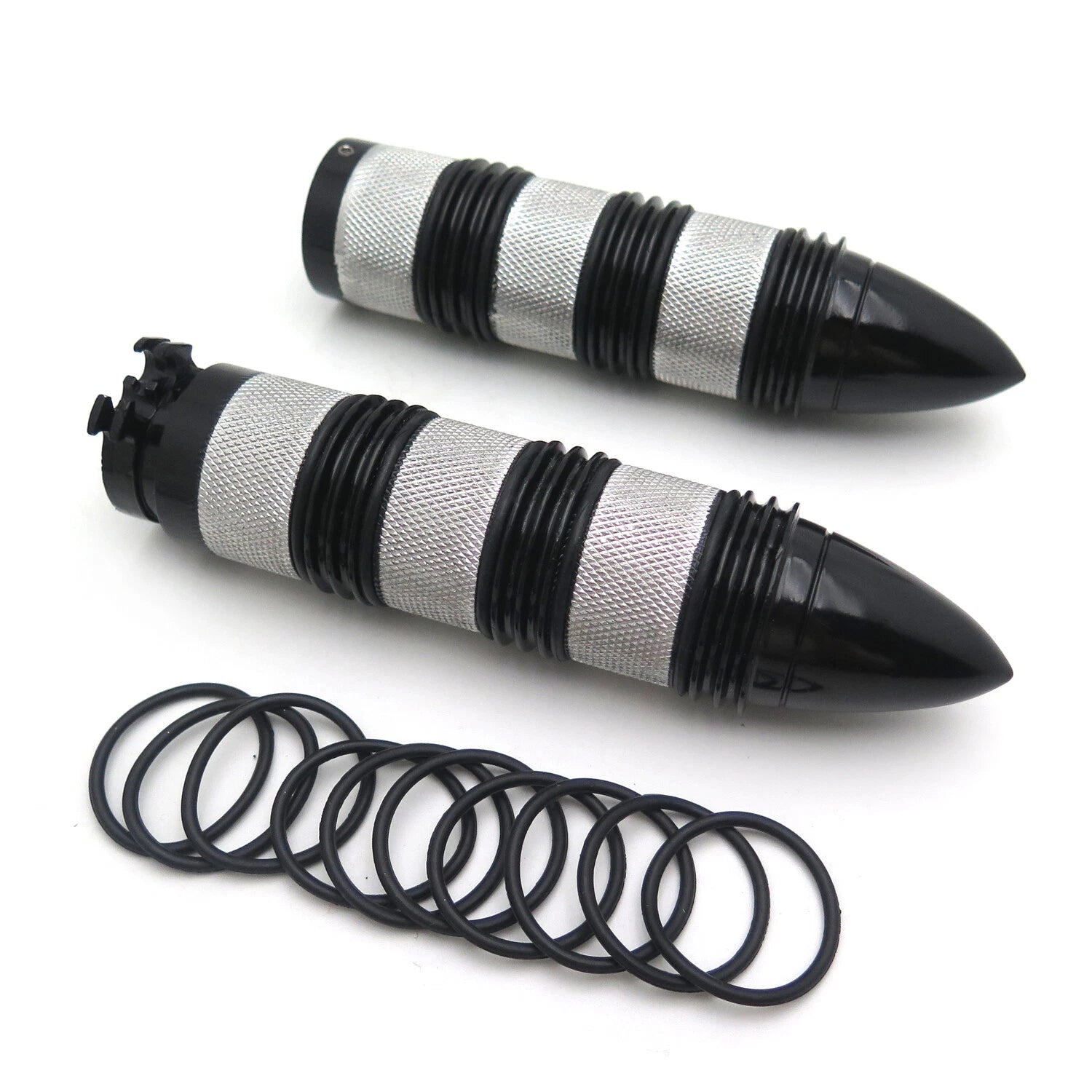 Bullet Style 25mm Hand Grips for Harley Dyna Glide FXDWG FXWG (1991–2017) Chrome