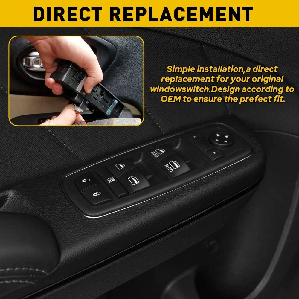 Power Mirror Window Control Switch for Chrysler 300, Pacifica, Charger (2005–2023)