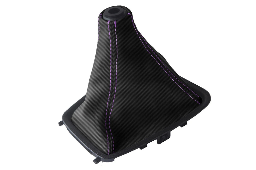 Manual Boot Cover for Nissan Skyline R32 (1989–1993) Carbon Fiber Purple Stitch