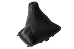 Manual Boot Cover for Nissan Skyline R32 (1989–1993) Carbon Fiber Purple Stitch