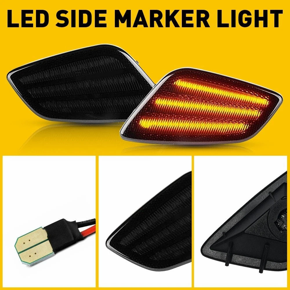 LED Smoke Side Marker Signal Light for Jeep Wrangler TJ (1997–2006)