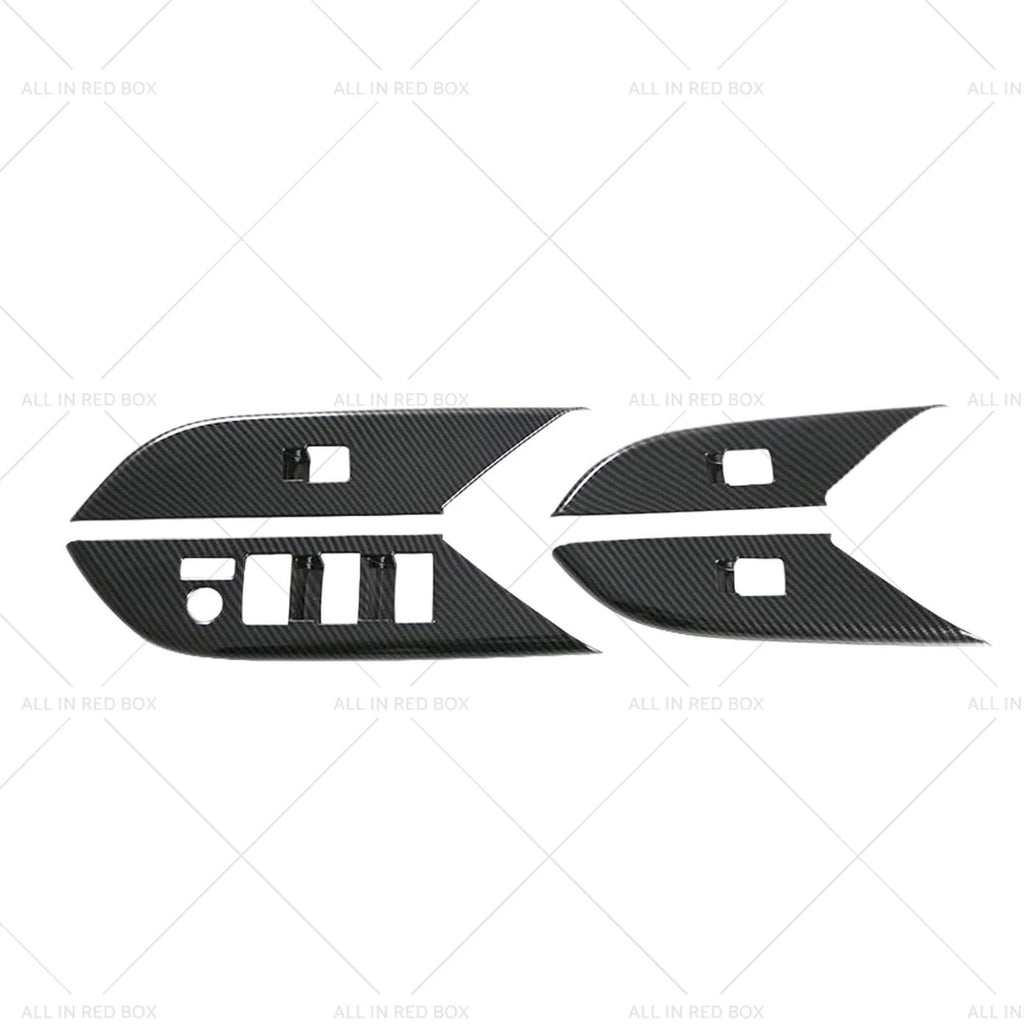 Set of 4 Window Lift Panel Cover Trim Stickers for Toyota Hilux Revo (2024)