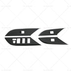 Set of 4 Window Lift Panel Cover Trim Stickers for Toyota Hilux Revo (2024)