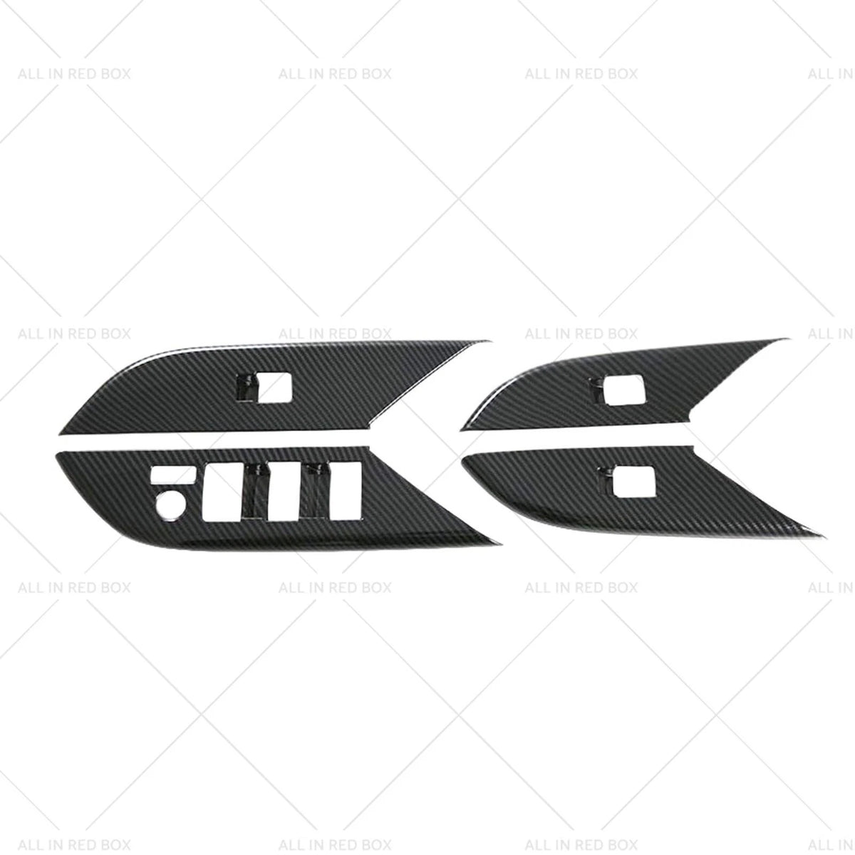 Set of 4 Window Lift Panel Cover Trim Stickers for Toyota Hilux Revo (2024)