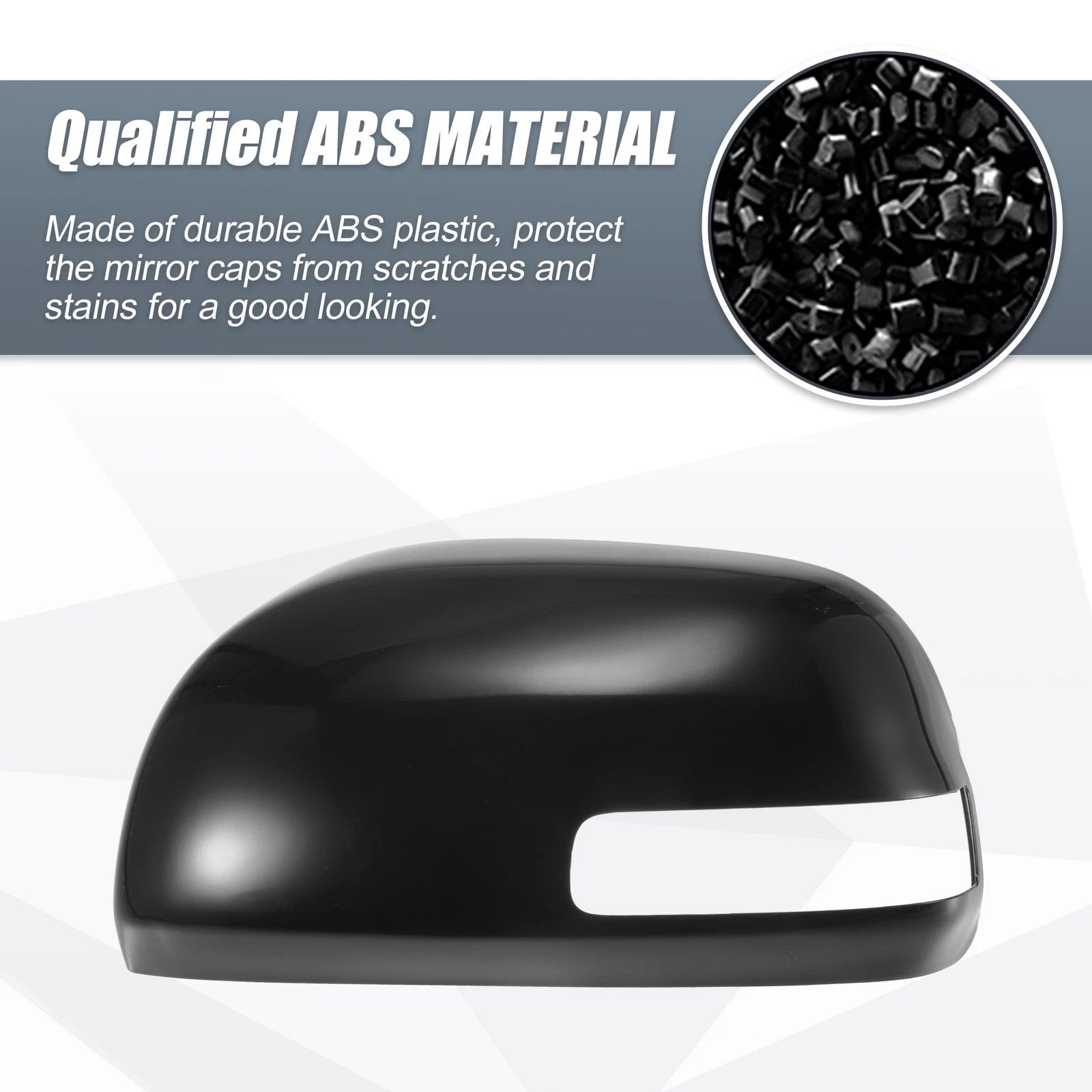 Left Side Mirror Cover Cap for Toyota RAV4 (2009–2013) - Black