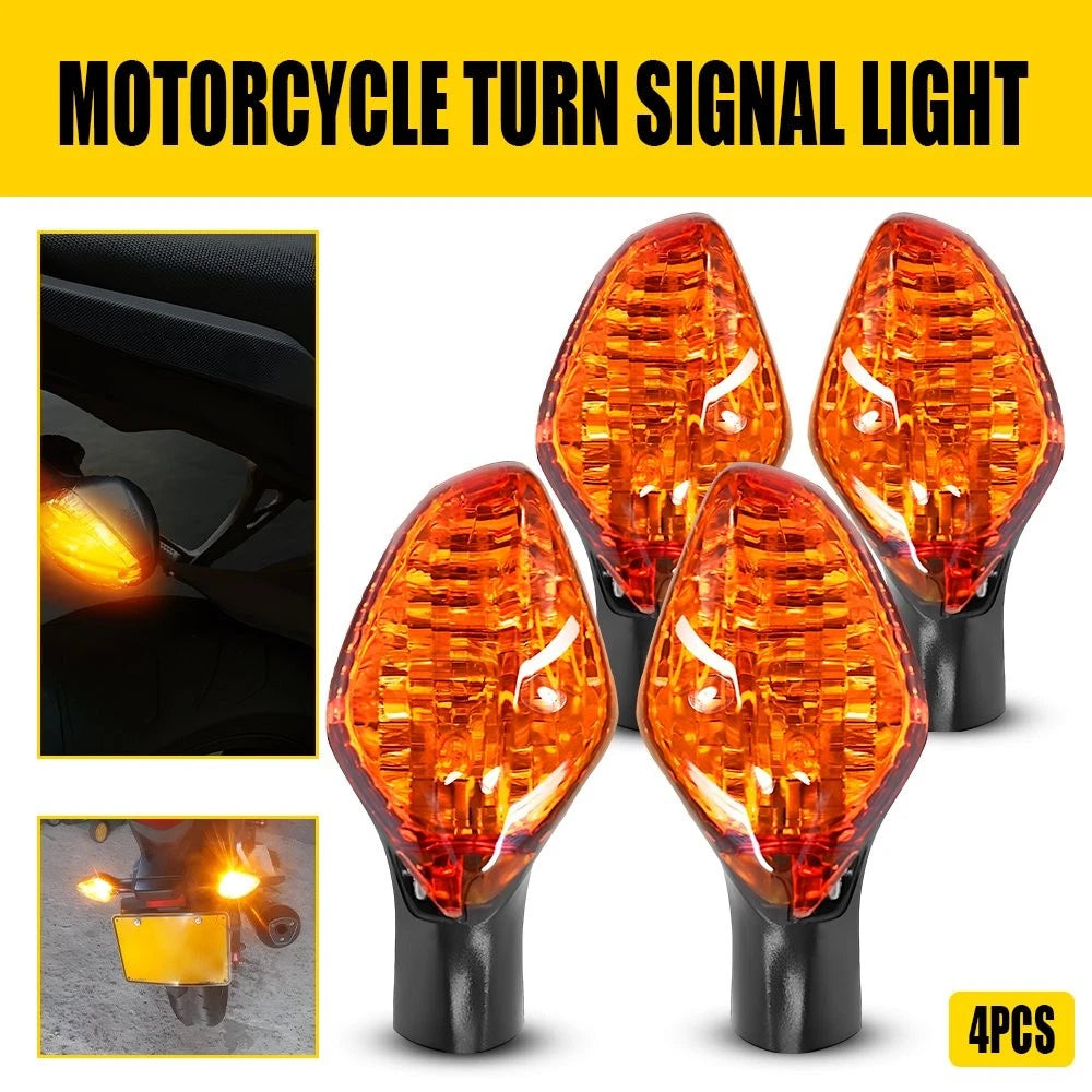 Set of 4 Turn Signal Indicators for Honda CB400F CB400X CB500F (2013–2018)