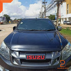 Black Front Line Bonnet Hood Trim for Isuzu D-Max MU-X (2012-2016)