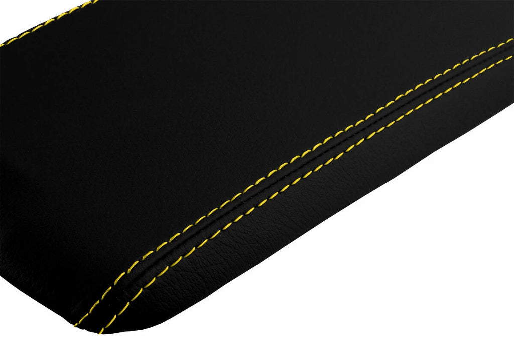 Console Lid Cover for Mazda RX8 (2004–2008) Leather Yellow Stitch