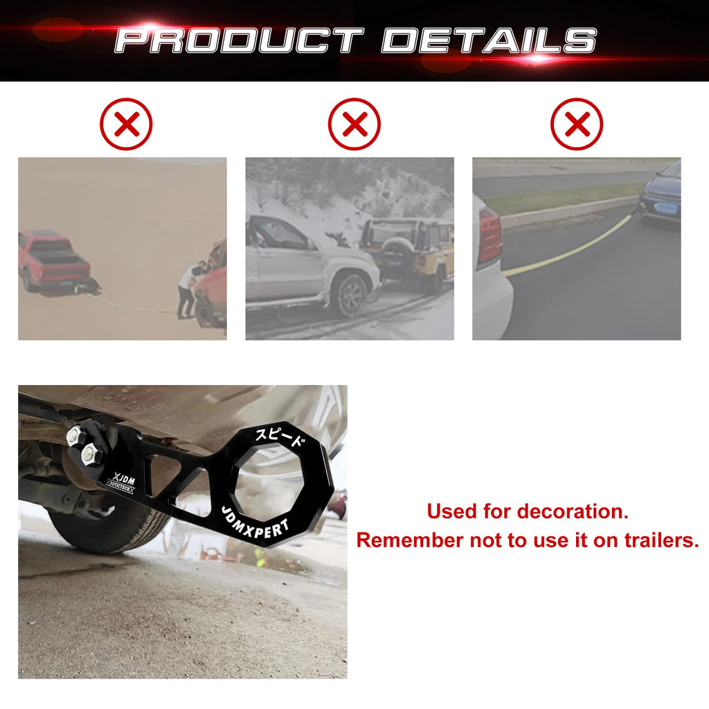 Sporty Nylon Tow Strap for Toyota Camry (2018-2024)