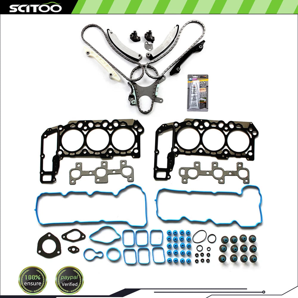 Timing Chain Kit & Head Gasket Set for Dodge Nitro, Jeep Liberty, Grand Cherokee (2007–2012)