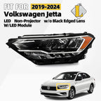 LED Headlight for Volkswagen Jetta (2019–2024) LH, Non-Projector