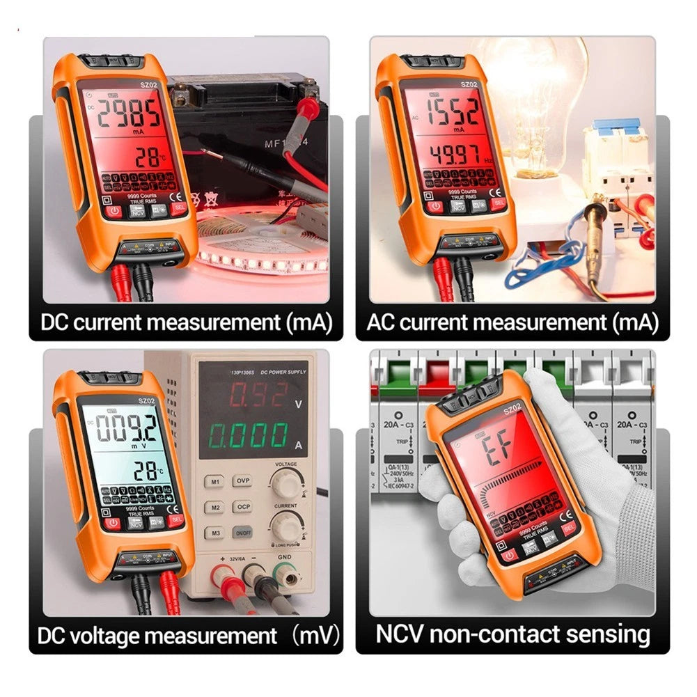 Digital Multimeter SZ02 6000 Counts for Automotive Electrical Measurements