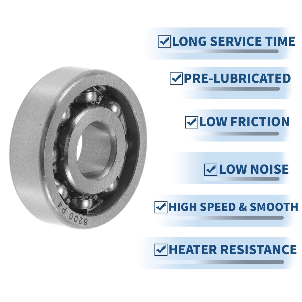 6200 Deep Groove Ball Bearings for Various Models (10x30x9mm)