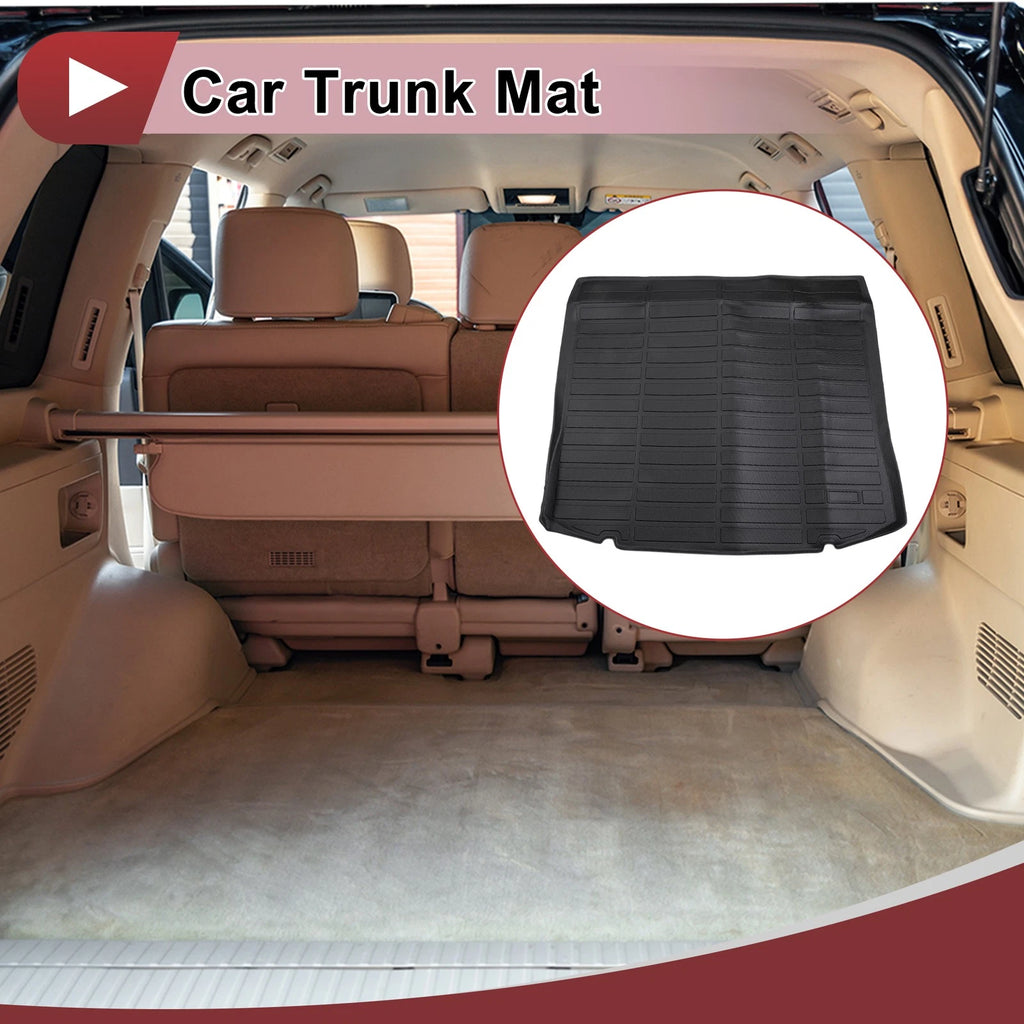 Cargo Liner Rear Trunk Mat for Ford Edge (2015–2024) TPE Long Grid Pattern