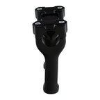 4" Vivid Black Handlebar Risers for Harley Dyna Softail (2006-2023)