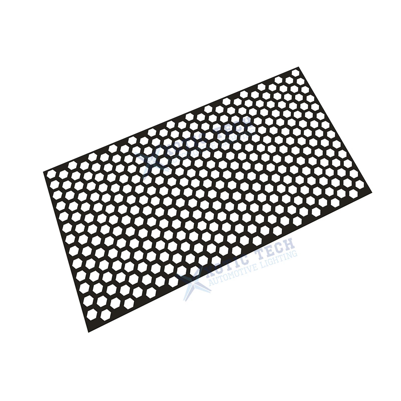 Honeycomb Style Universal Car Tail Light Gloss Black Sticker (48-30cm)