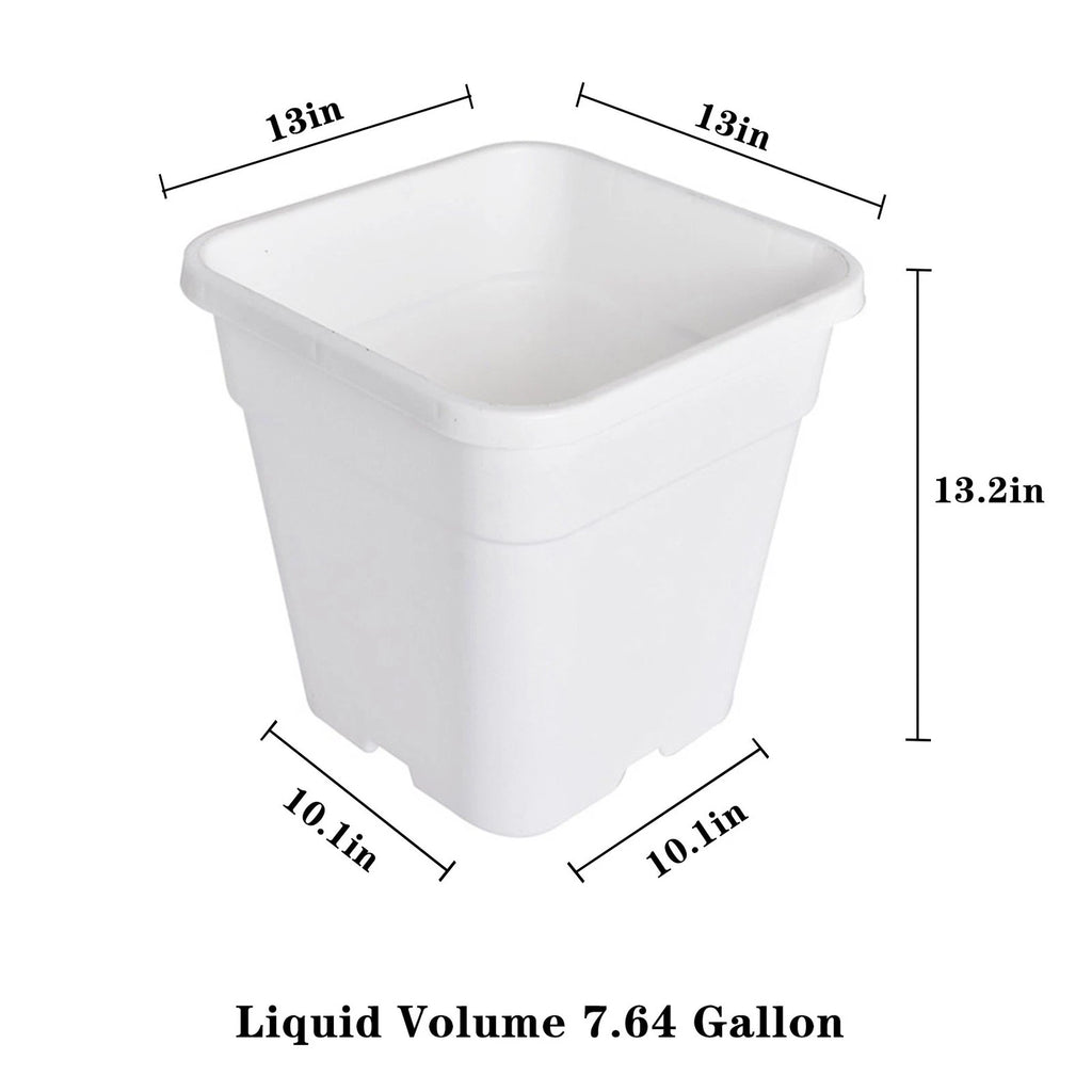 Set of 5 Plastic Nursery Grow Pots for Bonsai Plants