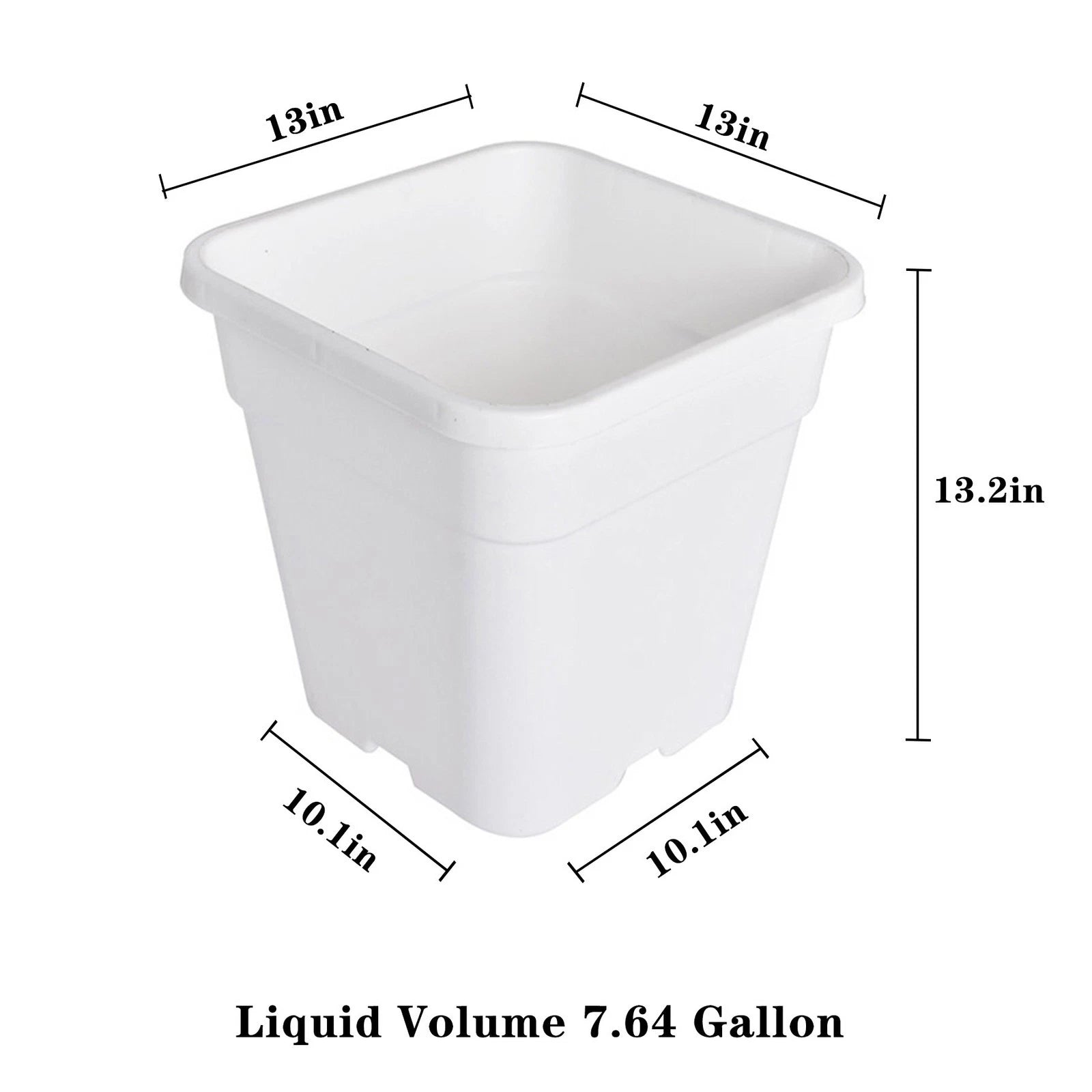 Set of 5 Plastic Nursery Grow Pots for Bonsai Plants