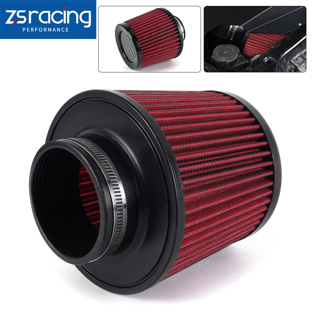 3" Cold Air Intake Cone Replacement Dry Air Filter for