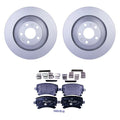 Hella Rear Rotors & Low-Met Disc Brake Pad Kit for Audi A8 Quattro (2005–2009)