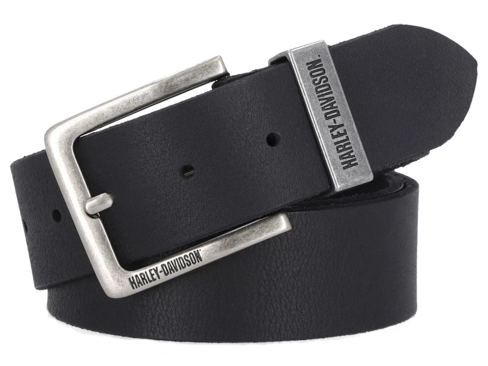 Leather Belt for Harley-Davidson (Men's, Black)