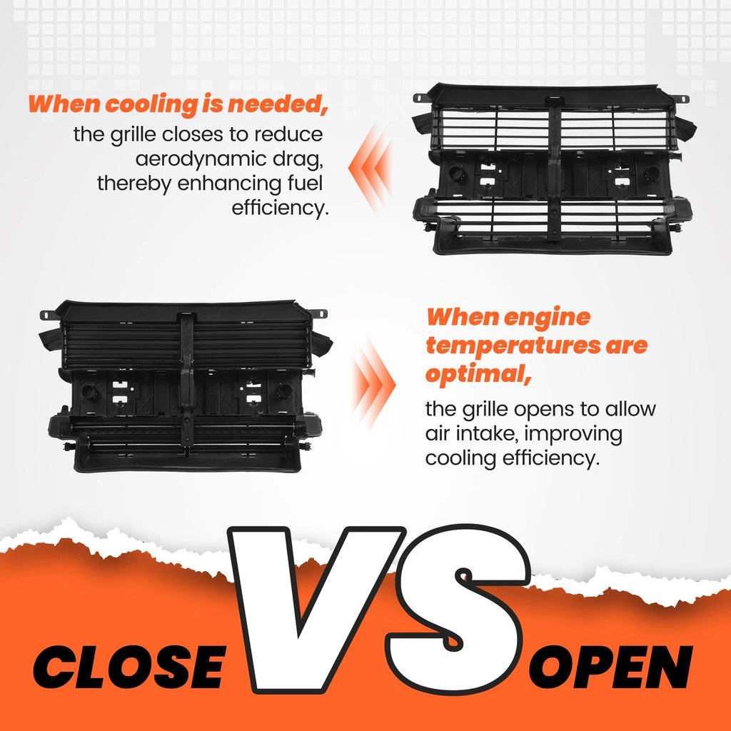 Radiator Active Grille Vent Shutter Assembly for Ford Escape (2013–2016)