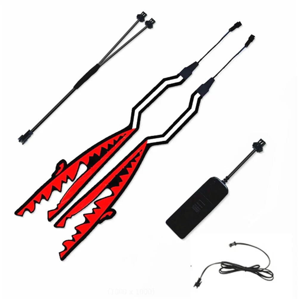 LED Night Signal Light Strip for Motorcycle Helmet Shark