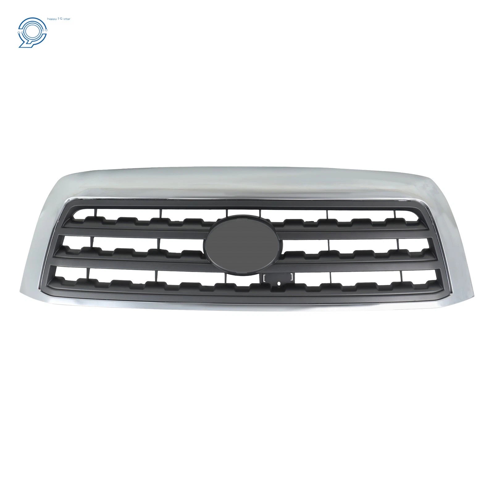 Chrome Shell + Gray Insert Front Bumper Upper Grille for Toyota Sequoia (2008–2016)