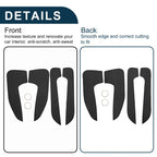 Set of 1 Car Door Leather Anti Kick Pad Sticker for BMW 5 Series (2007–2009)