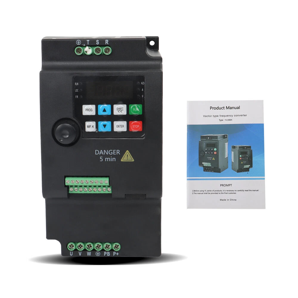 3.7KW Variable Frequency Drive Inverter for 220V 4HP (1 to 3 Phase)